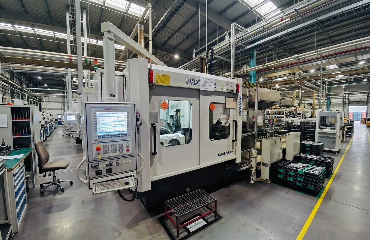 CNC machining production equipment used as context for precision machining sourcing